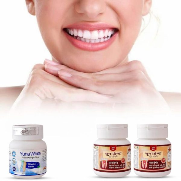 2 Yunadent Medicinal Powder +1 Yunawhite